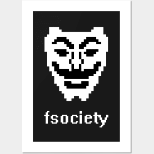 Fsociety Mask (Mr. Robot) Posters and Art